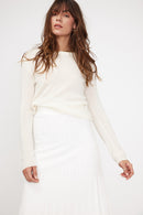 Pull Col Rond Zara - Blanc