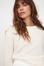 Zara Round-Neck Jumper - White