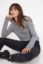 Jersey de Cuello Redondo Zara - Gris Oscuro