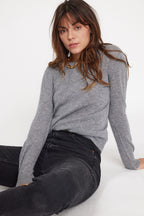 Jersey de Cuello Redondo Zara - Gris Oscuro
