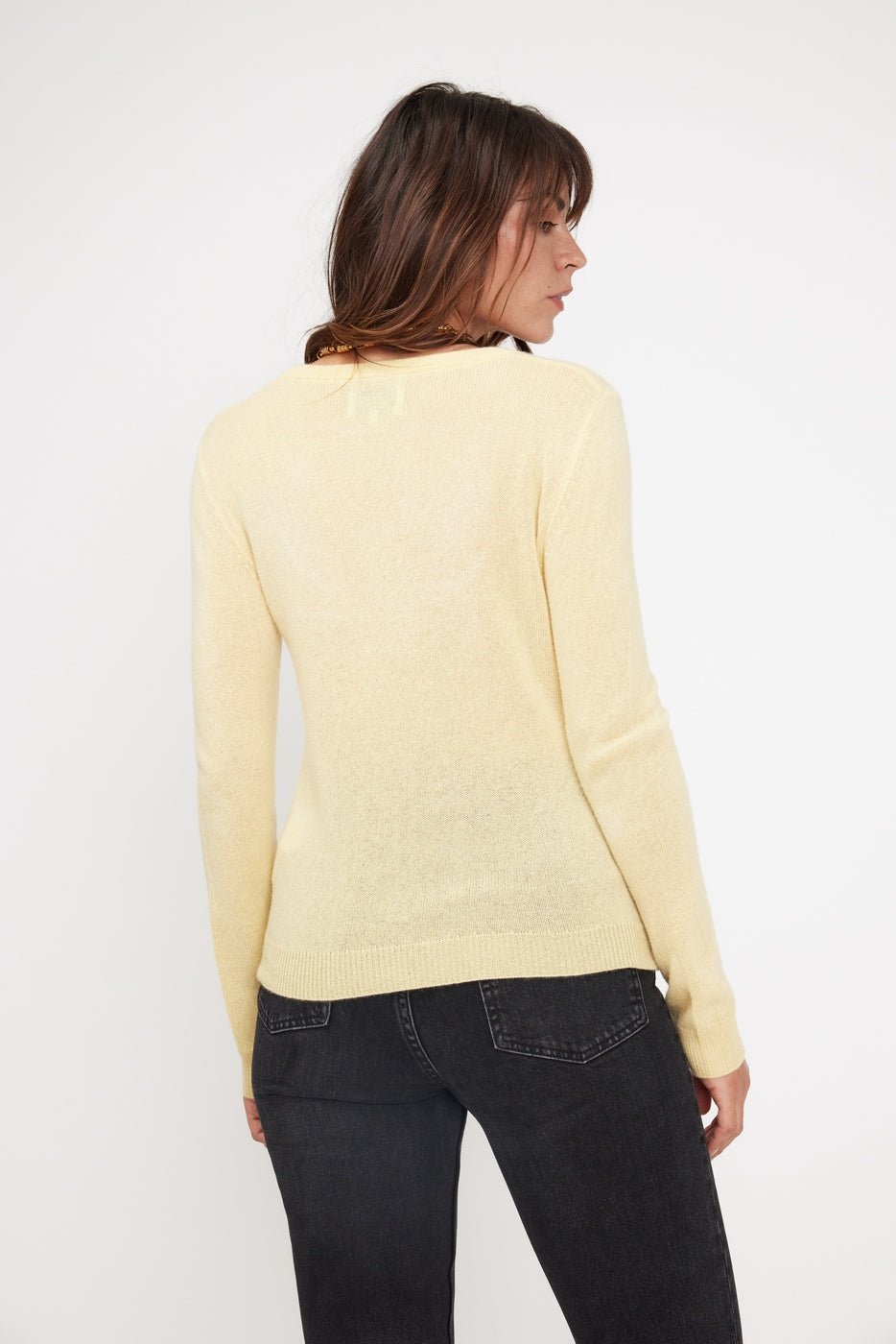 Jersey Cuello Redondo Zara - Amarillo