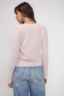 Zara Jersey Cuello Redondo - Rosa Perla - 100% Cachemira Oeko-Tex - Mujer