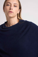 Cape Poncho Zarina - Bleu Marine