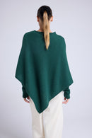Cape Poncho Zarina - Vert Bouteille