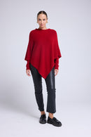 Cape Poncho Zarina - Rouge Bordeau