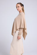 Cape Poncho Zarina - Beige Crème