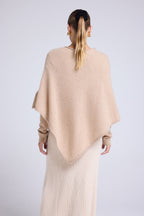 Zarina Poncho Cape - Cream Beige