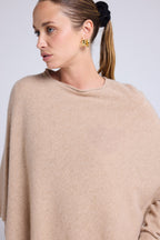 Cappa Poncho Zarina - Beige Crema
