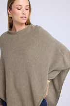 Capa Poncho Zarina - Verde Khaki