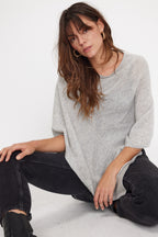 Cappa Poncho Zarina - Grigio Chiaro