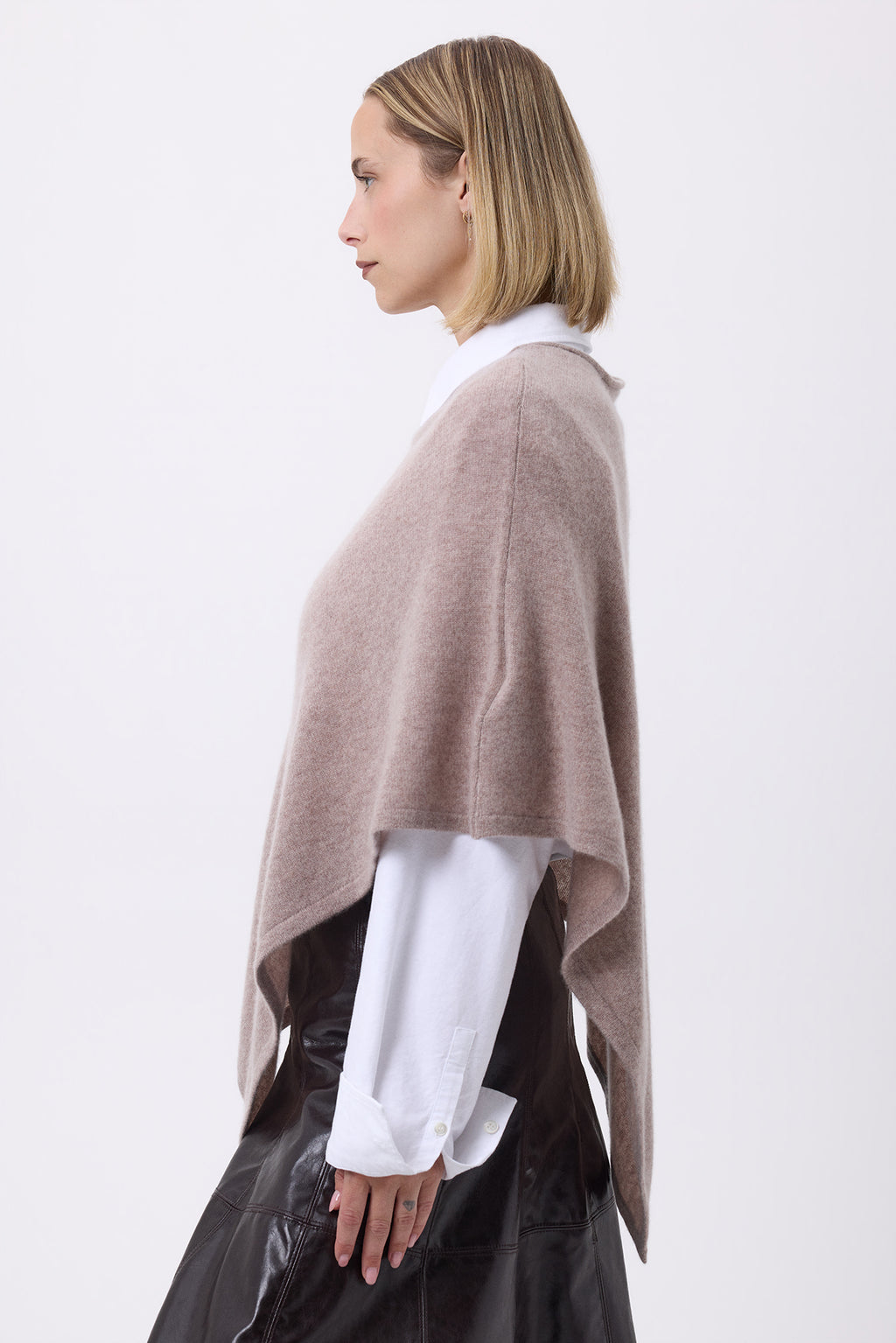 Cape Poncho F Zarina - Taupe - Femme