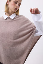 Cape Poncho F Zarina - Taupe - Femme