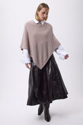 Cape Poncho F Zarina - Taupe - Femme
