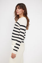 Maglione Mariniere Zarol - Bianco Nero