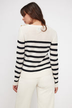 Maglione Mariniere Zarol - Bianco Nero