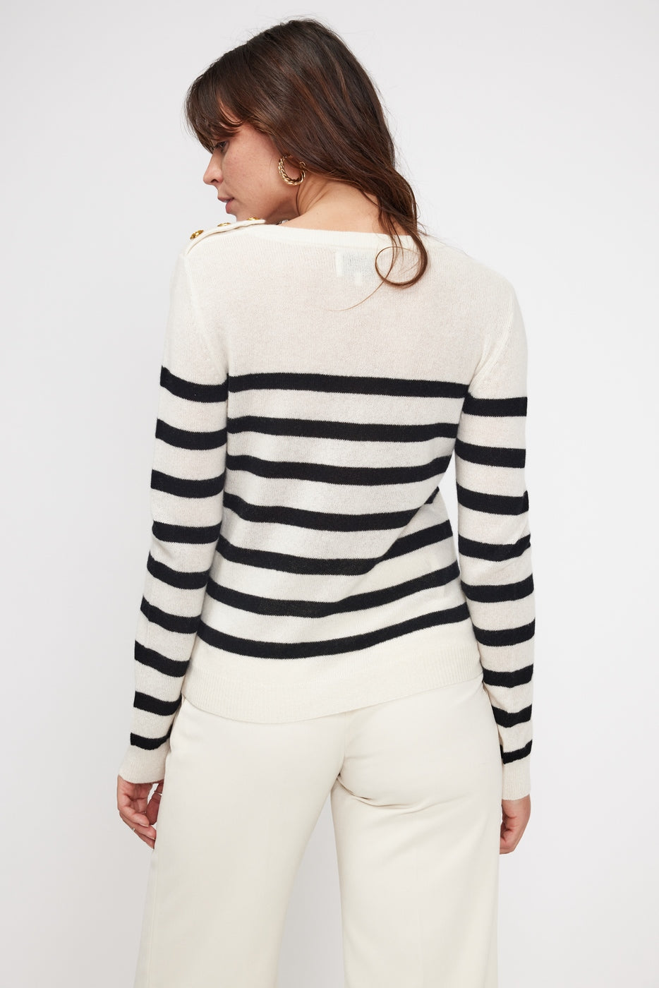 Maglione Mariniere Zarol - Bianco Nero