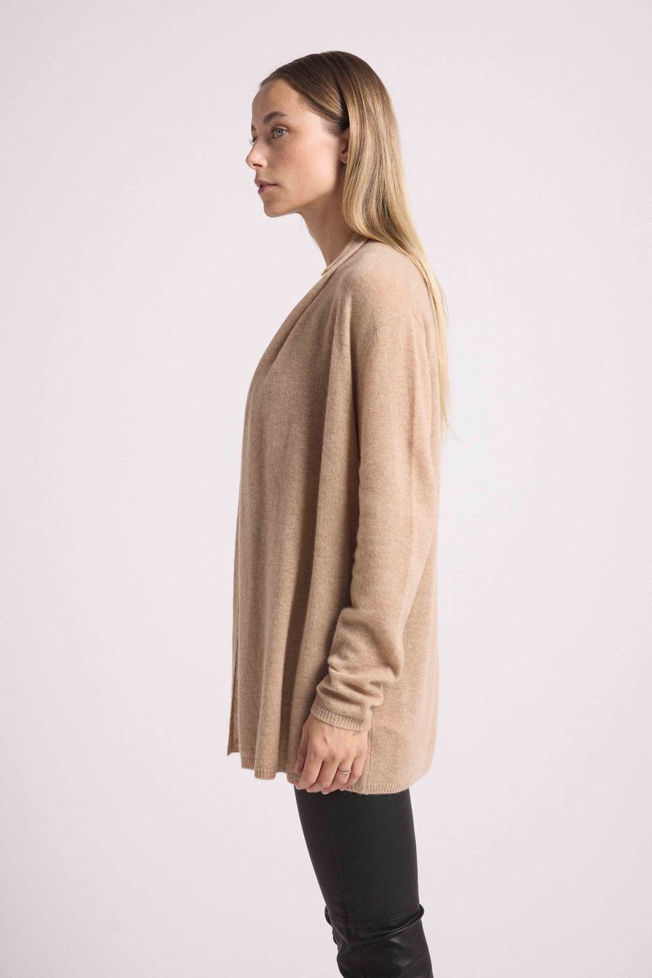 Zassia Tube Cardigan - Cream Beige