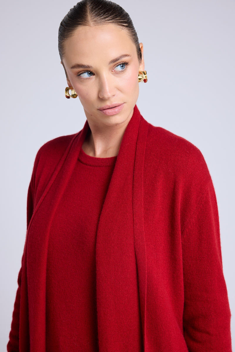 Gilet Tube Zassia - Rouge Bordeau