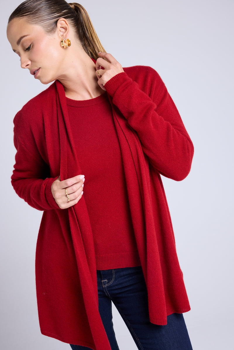 Gilet Tube Zassia - Rouge Bordeau