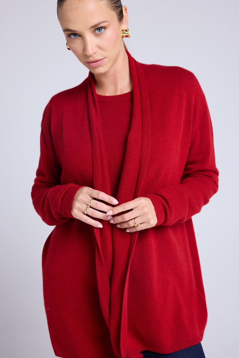 Gilet Tube Zassia - Rouge Bordeau