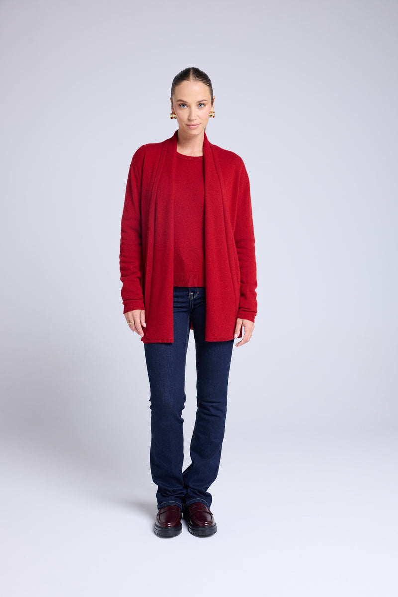 Gilet Tube Zassia - Rouge Bordeau