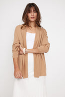 Gilet Tube Zassia - Beige - 100% Cashmere Oeko-Tex - Woman