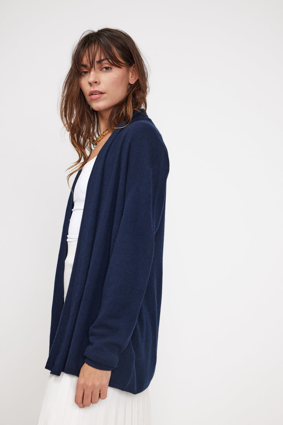 Zassia Tube Cardigan - Navy Blue