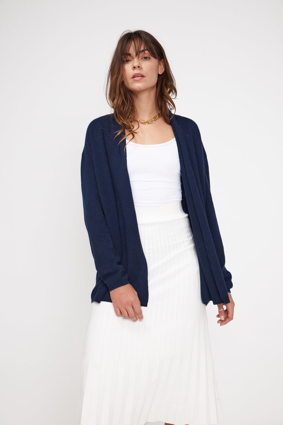 Zassia Tube Cardigan - Navy Blue