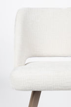 Yves - Dining Room Chair - Polyester - White/Beige