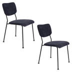 Benson - Dining Chair - Fabric - Dark Blue