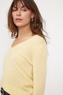 Jersey Zefina - Amarillo - 100% Cachemira Oeko-Tex - Mujer