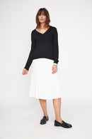 Pull Col V Zefina - Noir