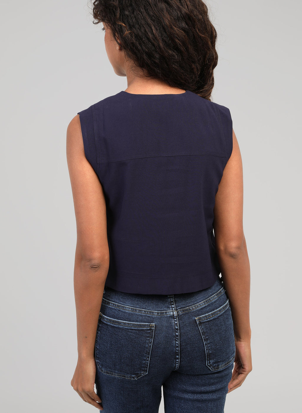 Veste Sans Manches Zelia Marine