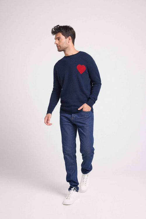 Pull Col Rond Love Zemir - 100% Cachemire - 2 fils 12g - Homme