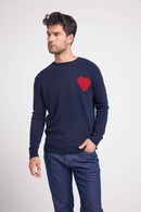 Pull Col Rond Love Zemir - 100% Cachemire - 2 fils 12g - Homme