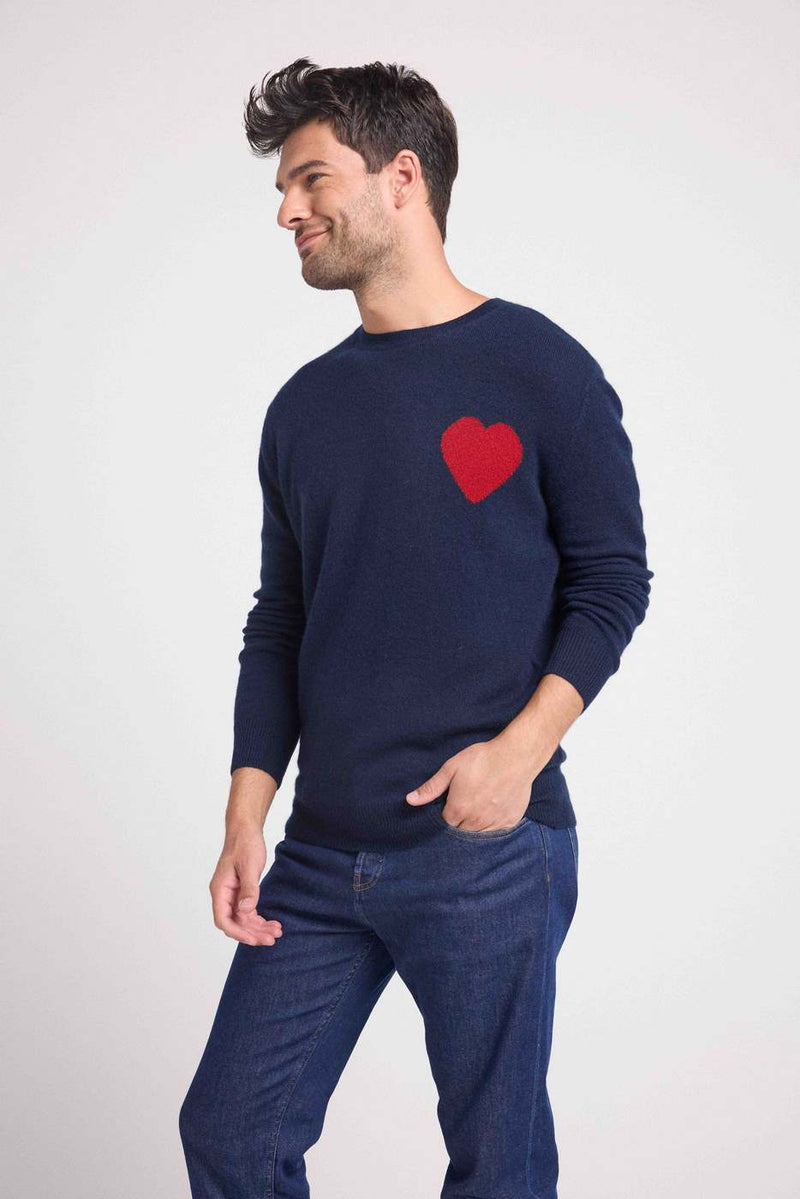 Pull Col Rond Love Zemir - 100% Cachemire - 2 fils 12g - Homme