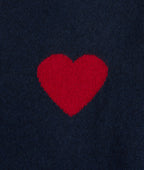 Pull Col Rond Love Heritage Zemir - Bleu Marine Rouge