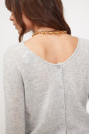 Pull Col Cheminée Zenia - Gris Clair