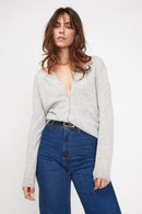 Pull Col Cheminée Zenia - Gris Clair