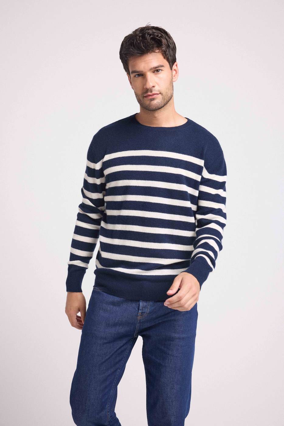 Pull Mariniere Zerol - Bleu Marine Blanc