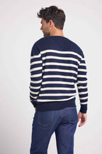 Pull Mariniere Zerol - Bleu Marine Blanc