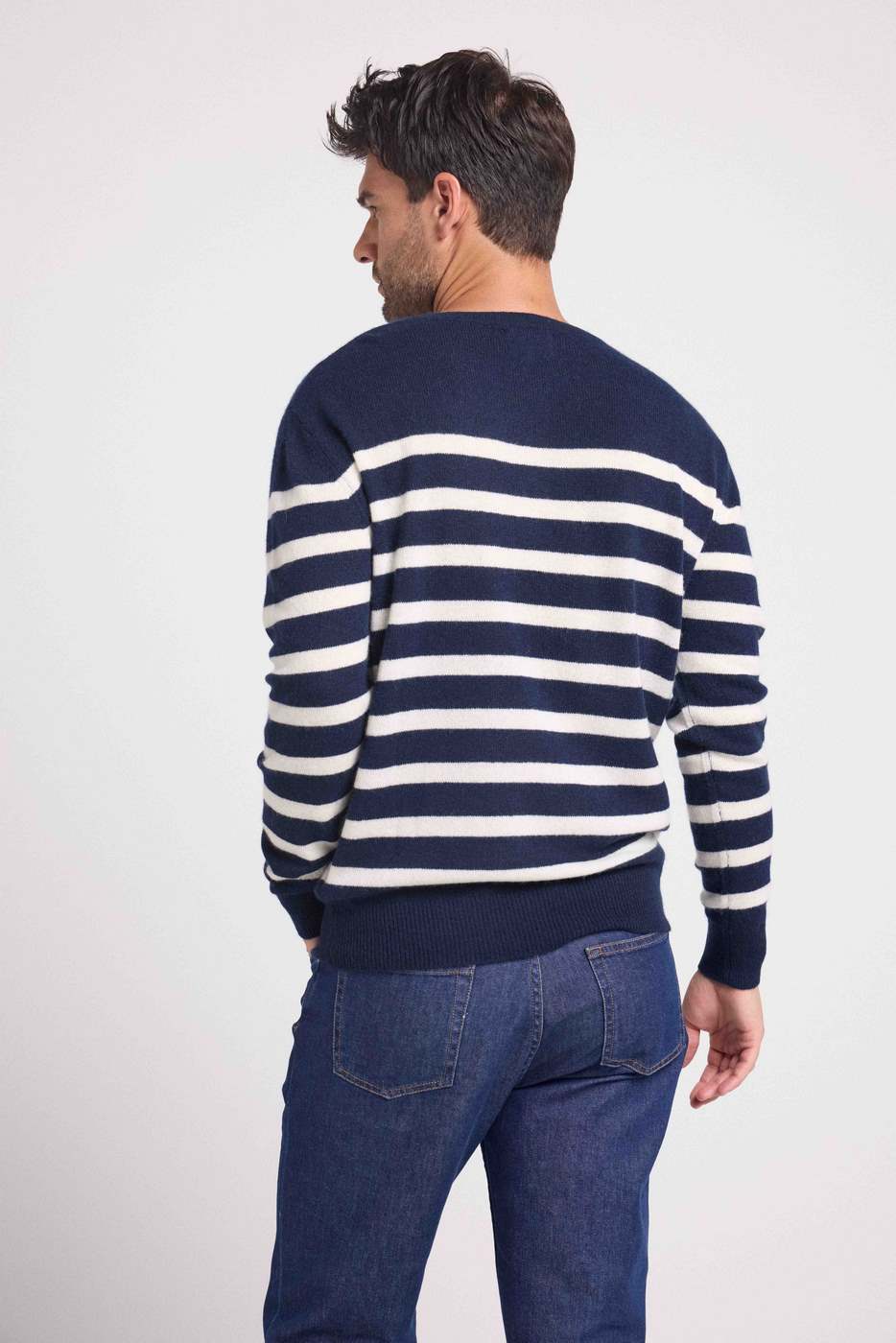 Pull Mariniere Zerol - Bleu Marine Blanc