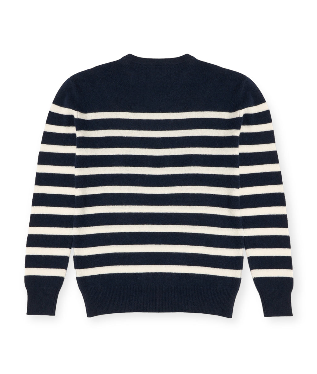 Pull Mariniere Zerol - Bleu Marine Blanc
