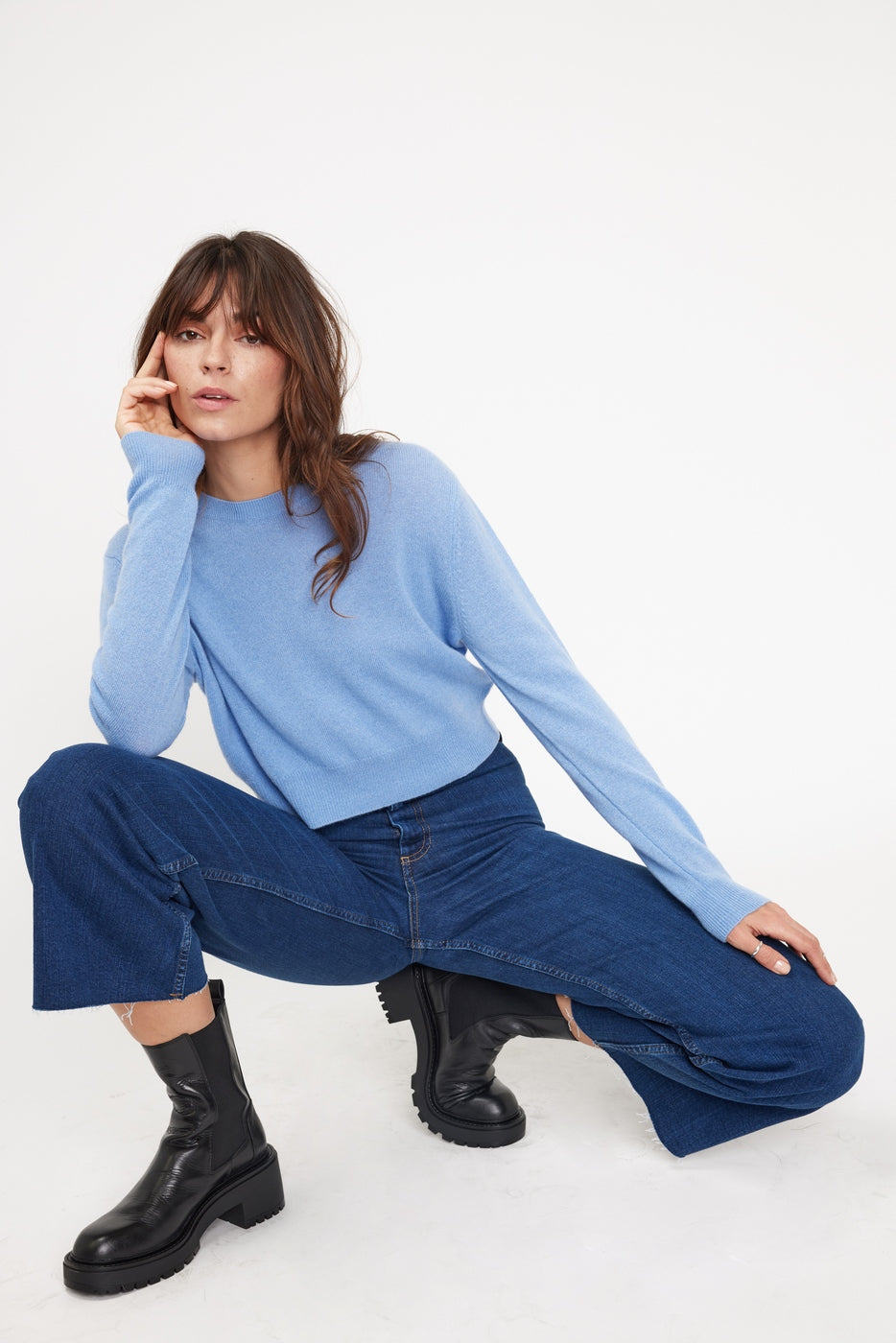 Pull Boxy Zia - Celeste