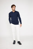 Pull Col Polo Zidane - Bleu Marine