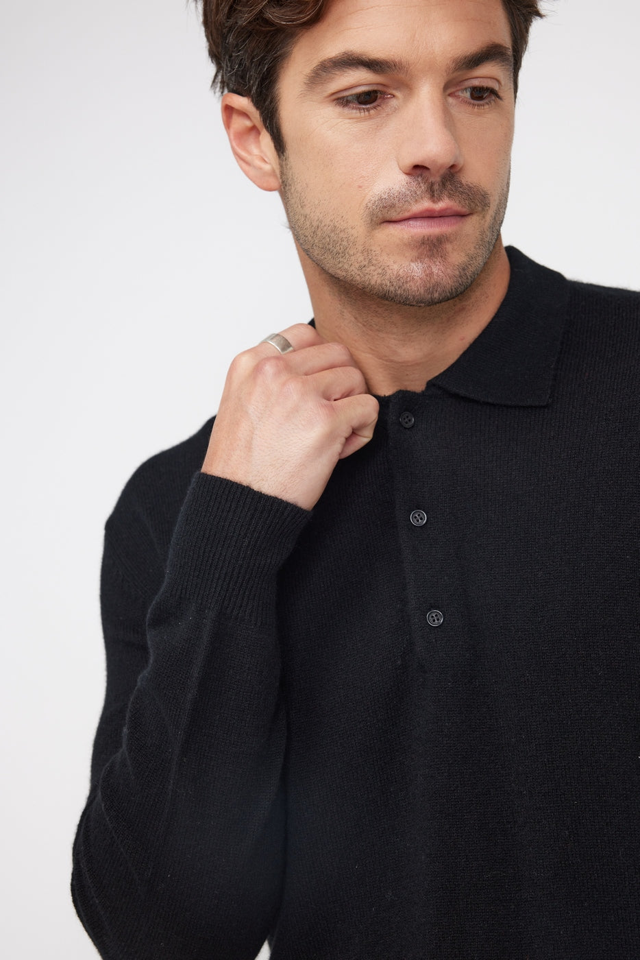 Jersey con Cuello Polo Zidane - Negro