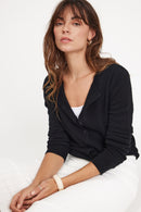 Cardigan Col Rond Zika - Noir