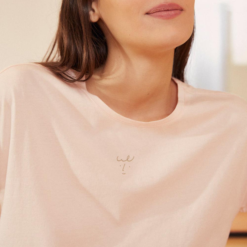 Tee Shirt Zinoute - Guimauve