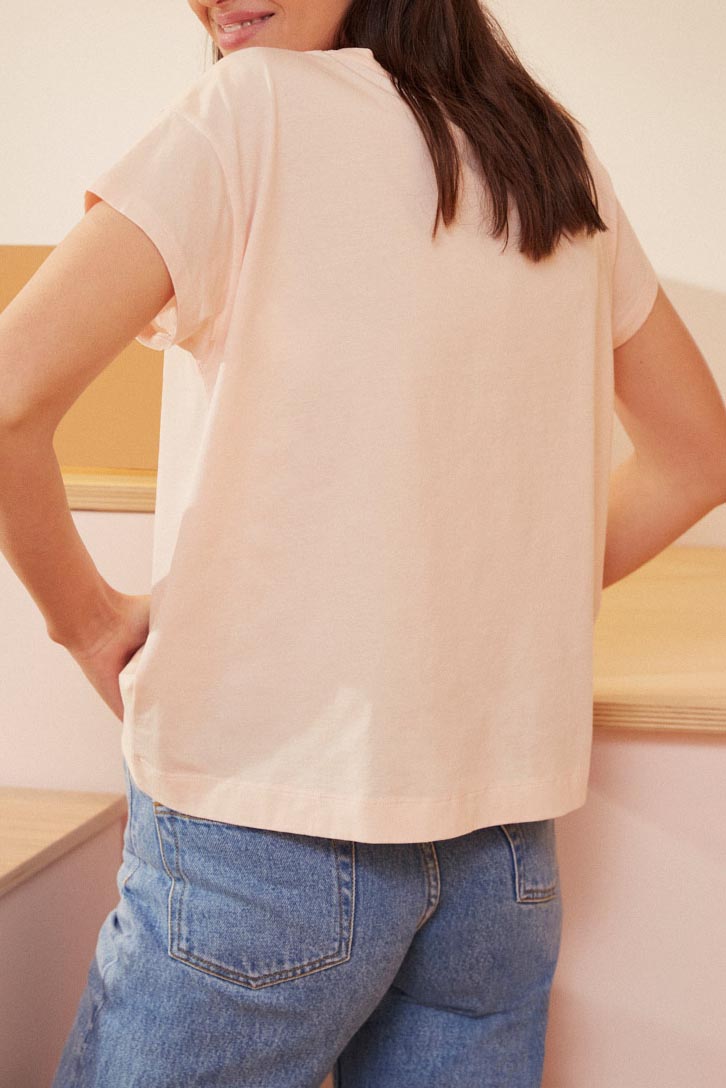 Tee Shirt Zinoute - Guimauve