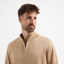 Pull Zip Up 100% Merino - Sahara Sand